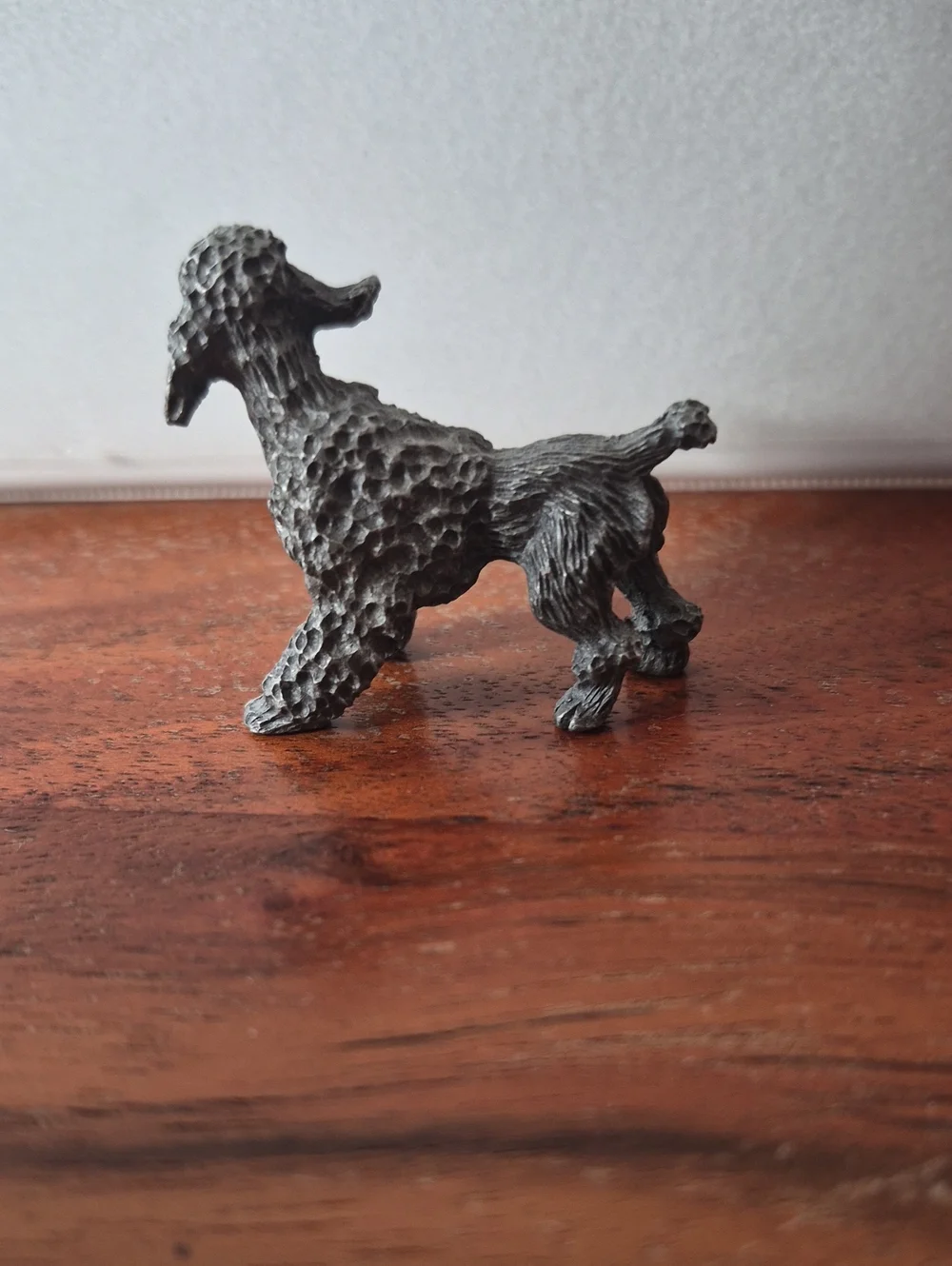 Miniature Pewter Poodle Figurine - Picture 3 of 7